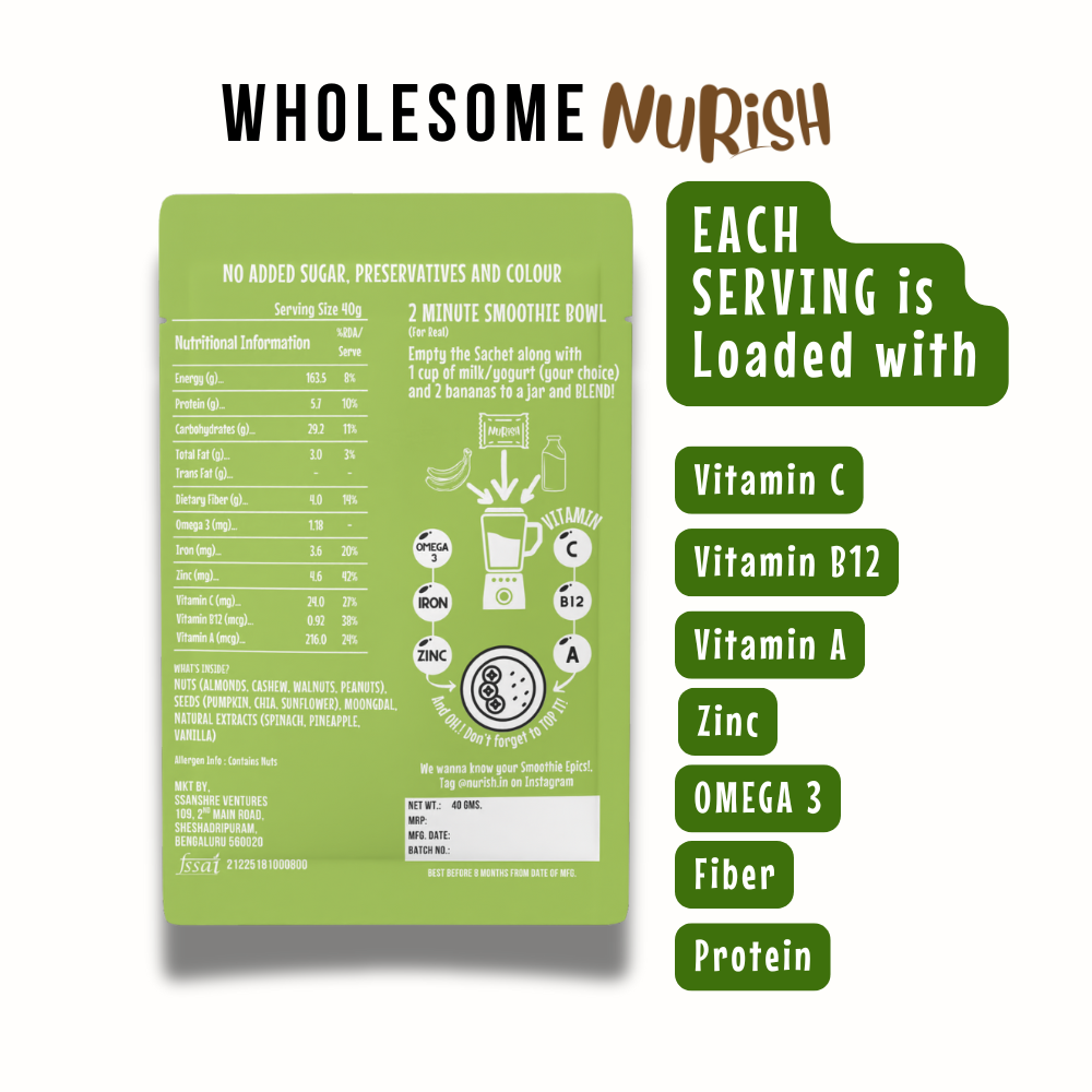 Superfood Smoothie Mix - All Greens Solo Pack